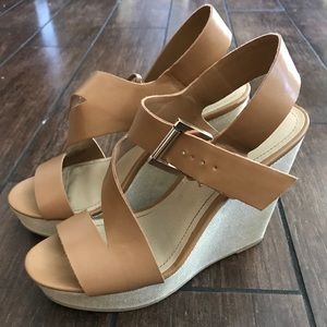 Nude/Tan Steve Madden Wedges